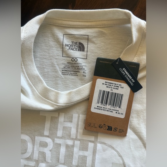 NWT The North Face Cream Short Sleeve Tee Size XL - Picture 3 of 3
